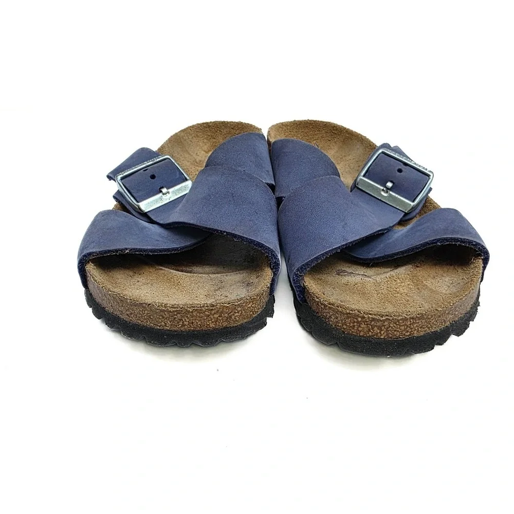 Birkenstock Salina Purple Nubuck Leather Sandals Womens EU 37 US 6-6.5 M/N